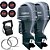 Parelha Motor de Popa Yamaha 2X 250 HP 4 Tempos LETX Cinza 25" Pol. Comando Top Duplo Mecânico - Faturamento INSCRIÇÃO ESTADUAL E PRODUTOR RURAL REGIÃO NORTE, NORDESTE E CENTRO-OESTE - Imagem 1