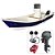 Conjunto Barco de fibra Martinelli Xaréu 550 GT com motor Yamaha 40 hp 2 tempos Elétrico+ acessórios de navegação instalados - Preço motor para PJ ou Produtor Rural - Imagem 1