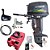 Motor de popa Yamaha 30HP 2T HWHS Partida elétrica + Kit Adaptação de comando a distância - Faturamento INSCRIÇÃO ESTADUAL E PRODUTOR RURAL REGIÃO NORTE, NORDESTE E CENTRO-OESTE - Imagem 1