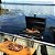 Churrasco no barco: Churrasqueira para barco Bafinho inox 40x25 + Mesa para corte pq - Imagem 14