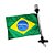 Kit Bandeira do Brasil + Mastro Alcançado 40cm com 2 LEDs - Imagem 1