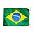 Kit Bandeira do Brasil + Mastro Alcançado 40cm com 2 LEDs - Imagem 3