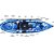 Caiaque Caiaker Robalo Fishing Azul - Imagem 1