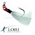 Isca artificial Jig Lori G 16 g Cor: Branco com Cabeça Vermelha (xuxinha) - Imagem 1