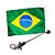 Mastro de Popa e Luz Led + Bandeira do Brasil bordada 22x33 - Imagem 2