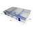 Estojo p/ iscas Box 50 Transparente c/ Trava Azul Xb74 - Imagem 3