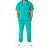 Conjunto Cirúrgico Masculino Verde Hospitalar (Gabardine) - Imagem 1