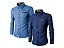 Camisa Social Jeans Masculina - Imagem 3