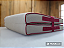 Colchão Solteiro Dobrável Confortável Cru Magenta Rei do Futon - Imagem 1