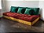 Sofá futon turco sob encomenda em suede ou Sarja tam do anuncio 190x80x40 cm aberto - Imagem 7