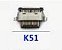 Kit com 4 Conector Carga Lg K51 Tipo C Solto Original - Imagem 1