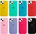 ** Kit ** Com 25 Capas Capinhas Case Aveludado Para Iphone 13 - Imagem 1