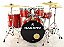 Bateria Profissional Tagima Nagano Garage Rock 22 Red Sparkle - Imagem 3