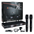 MICROFONE SEM FIO DE MAO DUPLO PROFISSIONAL UHF K-522 KADOSH - Imagem 1