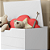 Baú Infantil Organizador Brinquedos Toys com Tampa e Rodinhas Branco - Ofertamo - Imagem 3