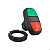 Botão Duplo Liga Desliga Weg Csw2-bdf21ld-wh Ip66 22mm - Imagem 1