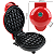 Mini Máquina De Fazer Waffles Forma Coração Elétrica 110V - Imagem 2