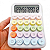 Calculadora 12 Dígitos Fofa 25 Botões Coloridos Estilo Retrô Peça Mecânica - Imagem 3