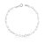 Pulseira elo corações prata 925 - Imagem 1