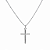 Colar Crucifixo Médio Liso Prata 925 - Imagem 1