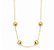 Choker Corrente Bolas Lisas Ouro 18K 43cm - Imagem 1