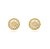 Brinco Pizza Cravejado Banho Ouro 18k - Imagem 1