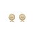 Brinco Pizza Cravejado Banho Ouro 18k - Imagem 1