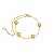 Pulseira Semijoia Bolas Lisas 18K - Imagem 1