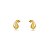 Brinco Gota Lisa Banho Ouro 18K - Imagem 1