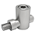 Conector c/ Pino Roscado M8 p/ Perfil Base 40 e 50 - Imagem 1