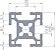 Perfil Estrutural em Alumínio 30X30 T-Slot Centro M8 - Canal 8mm / Perfis Cortados - Imagem 2