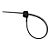 Abraçadeira Plástica Zip Tie Preta - 3,6 x 100mm - Imagem 4