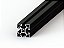 Perfil Estrutural em Alumínio 45x45 Parafuso Preto - Canal Sextavado M10 - Imagem 1