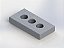 PLACA ROSCADA EM ALUMINIO INJETADO M16 - 40X80 - Imagem 1
