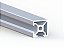 PERFIL ESTRUTURAL EM ALUMÍNIO 20X20 V-SLOT DE CANTO - CANAL 6 / PERFIS CORTADOS - Imagem 1