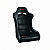 BANCO CONCHA PARA COCKPIT/SIMULADOR TAMANHO G – COSTURA LARANJA - Imagem 1
