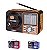 Radio Caixa de Som Retrô USB - XBASS - LELONG LE-616 - Imagem 4