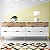 Cômoda com oito gavetas para quarto na cor branco com amadeirado - Imagem 4