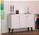 Buffet Moderno branco em MDF 15mm com três portas e uma prateleira - Imagem 1