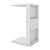 Mesa de centro Versátil em MDF branco, pode ser utilizado como mesa de apoio ou de centro - Imagem 4