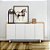 Buffet moderno com 4 portas e base em MDF - Imagem 1