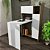 kit home office com mesa e armário - Imagem 1