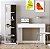 Kit Home Office com escrivaninha uma gaveta e estante aberta com prateleiras. - Imagem 1