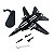 RARÍSSIMO! - F-14 "BLACK BUNNY" - METAL - COM ASAS DE GEOMETRIA VARIÁVEL (1:100) - Imagem 3