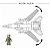 F-14 TOMCAT- Blocos de montar - Asas variáveis - 404 peças - 36cm - Imagem 5