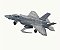 F-35 - 1:72 (23CM)  Fácil Montagem - NÃO precisa pintar/colar - Imagem 1