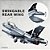 Avião de caça F-16 - 37cm - Blocos de montar (estilo LEGO) - Asas e peças móveis - 521 peças - Imagem 2