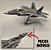 F-22 RAPTOR - 1:100 (19CM) - Imagem 1