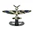 Avião da 2ª Guerra SPITFIRE - METAL - 1:72 - com hélice móvel - Imagem 7