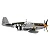 Avião da 2ª Guerra P51 Mustang- METAL - 1:72 - com hélice móvel - Imagem 3